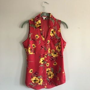 Express Slim Fit Sleeveless Portofino Shirt sz. XS